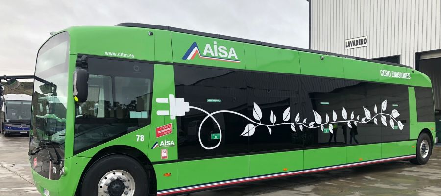 AISA INCORPORA EN SU FLOTA EL PRIMER VEHÍCULO 100% ELÉCTRICO QUE PRESTARÁ SERVICIO EN EL MUNICIPIO DE ARANJUEZ