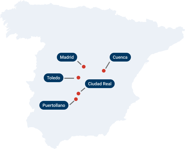 Mapa Destinos AISA